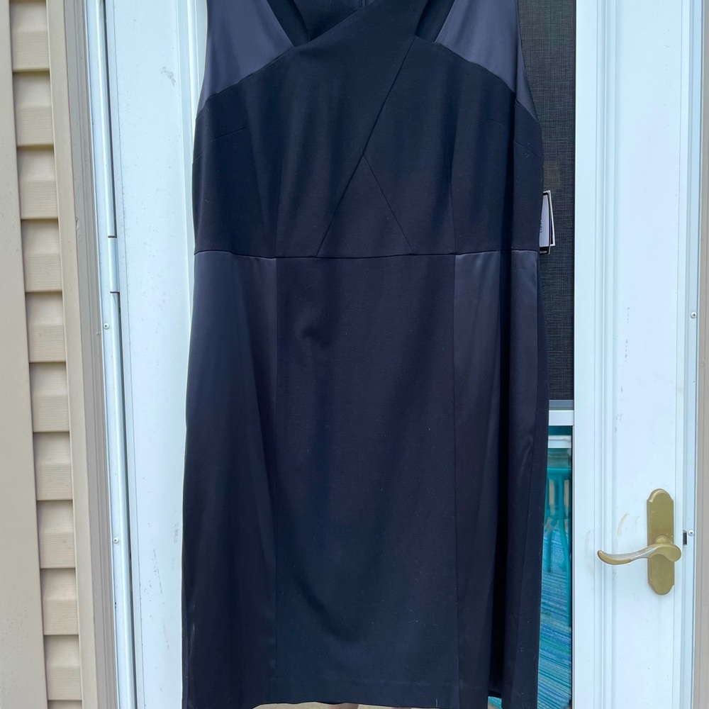 Nine West 16W Black Sleeveless Dress NWT